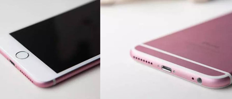 iPhone 6S rosa.