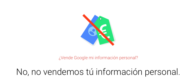 Información personal en Google.